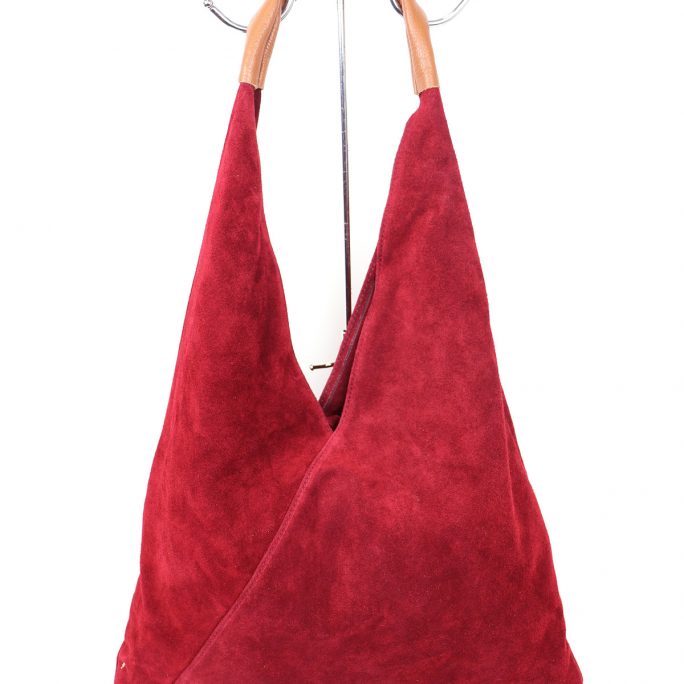 Suede Slouch Bag