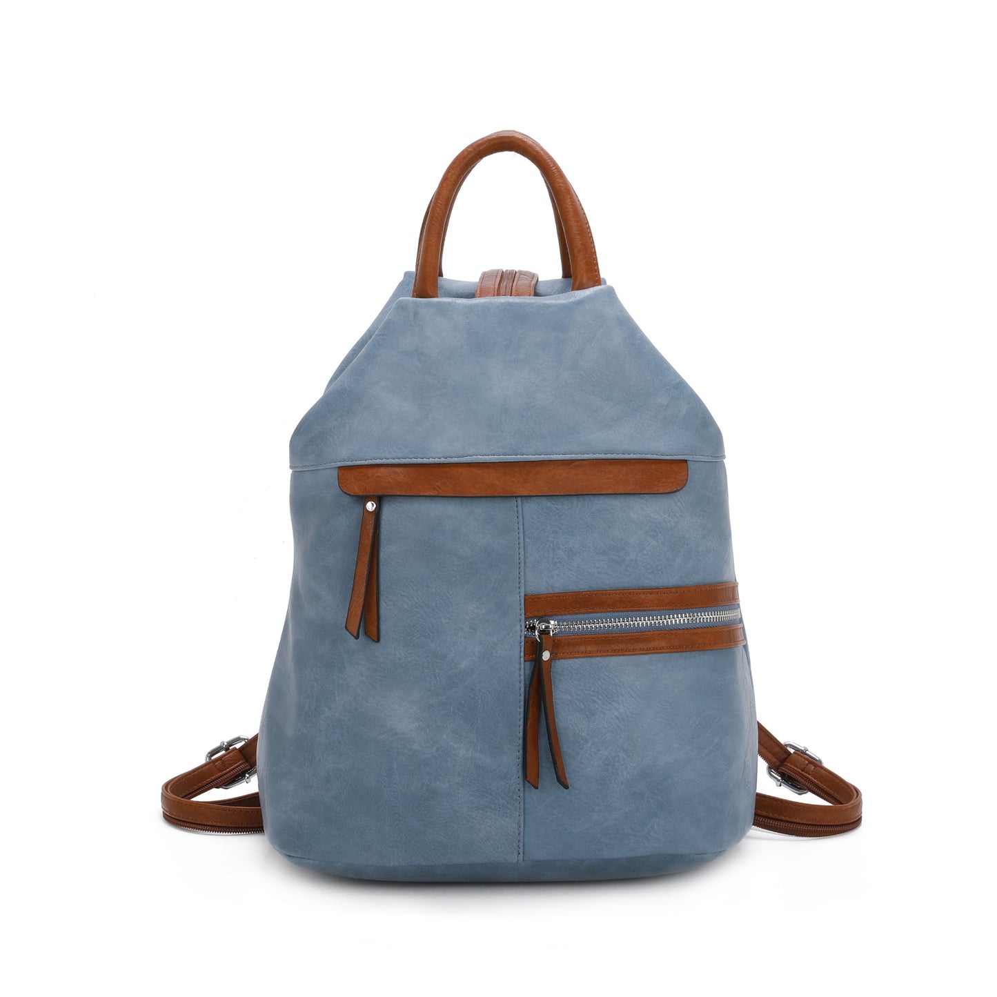 Synthetic leather backpack
