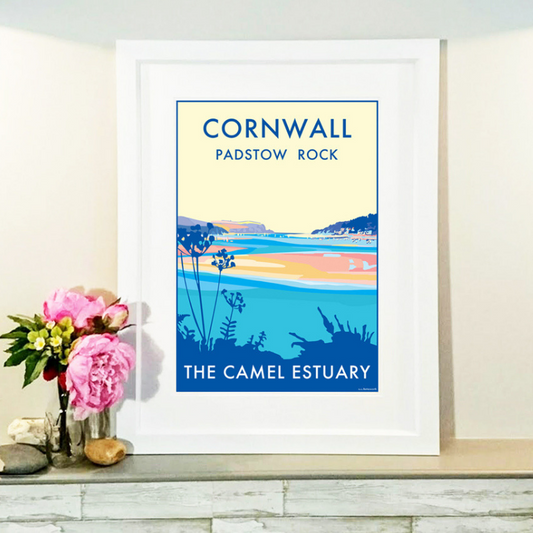 Cornwall (Camel Estuary) Travel Poster & Seaside Print