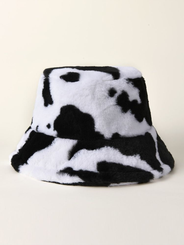 Cow print bucket hat