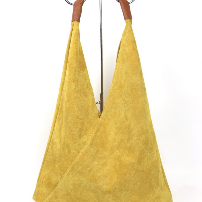 Suede Slouch Bag